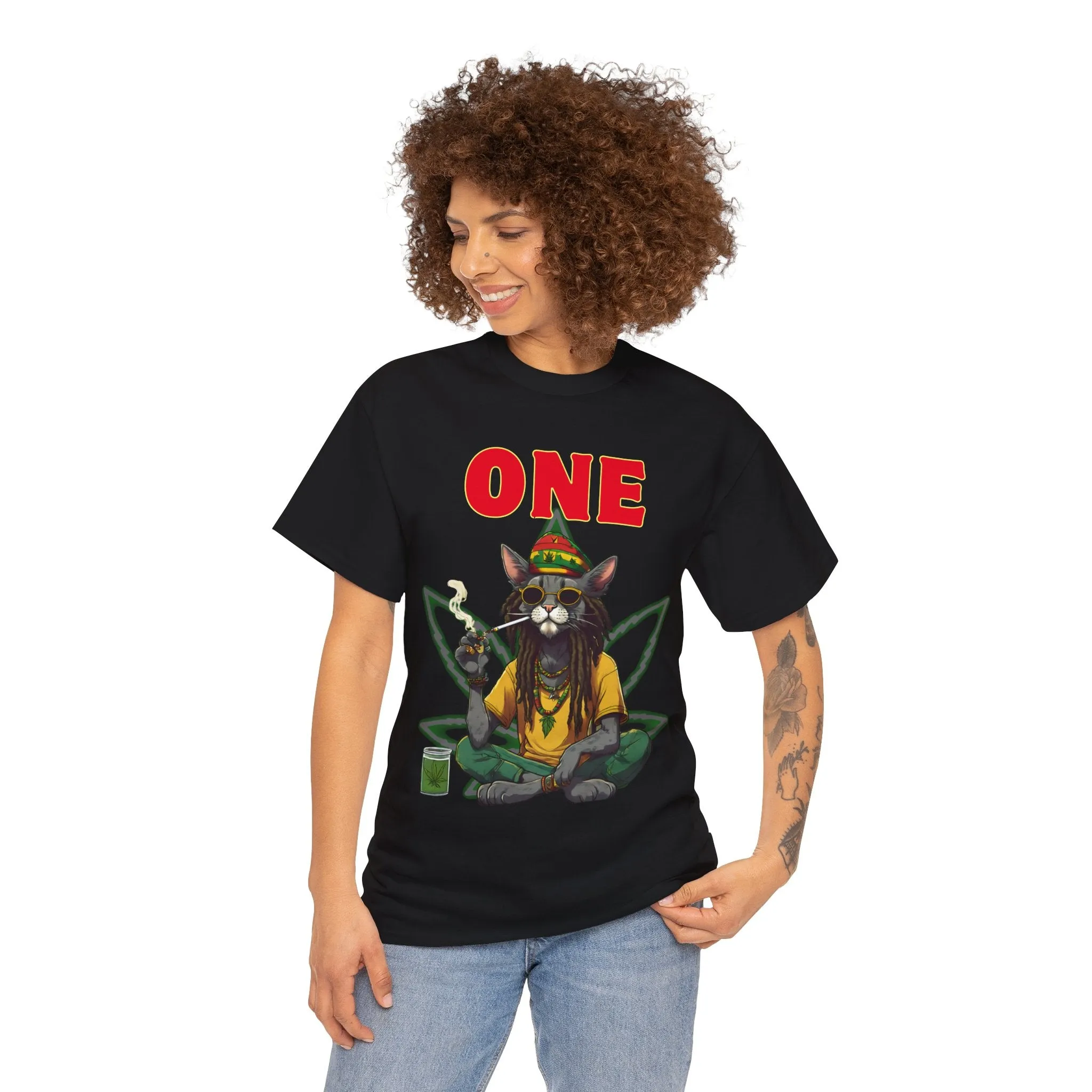 One (Design 4) - Unisex Heavy Cotton Tee