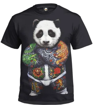 Panda Tattoos T-Shirt For Men's