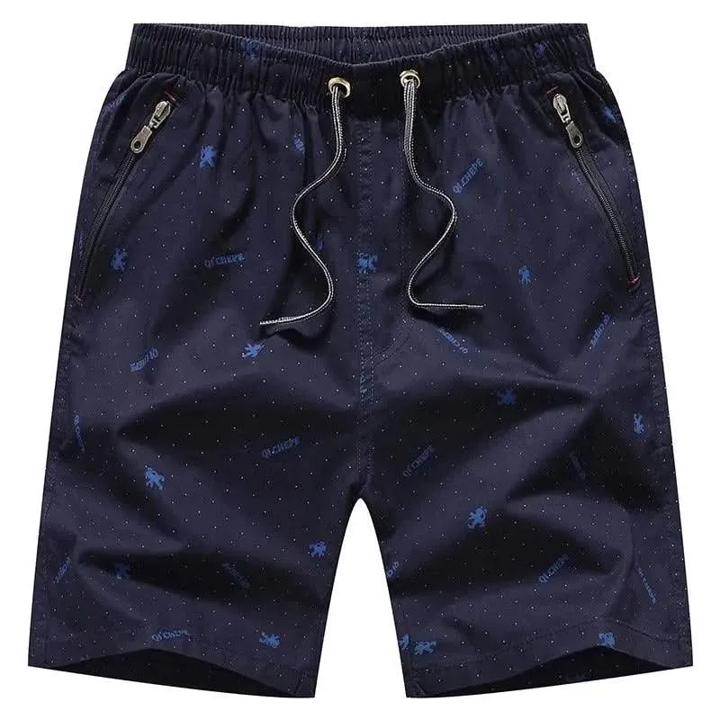 Paul – Men's Casual Knee-Length Shorts with Zipper Pocket
