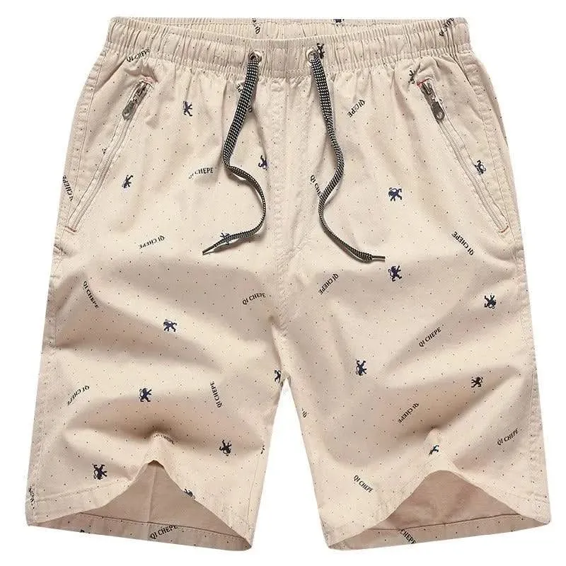 Paul – Men's Casual Knee-Length Shorts with Zipper Pocket