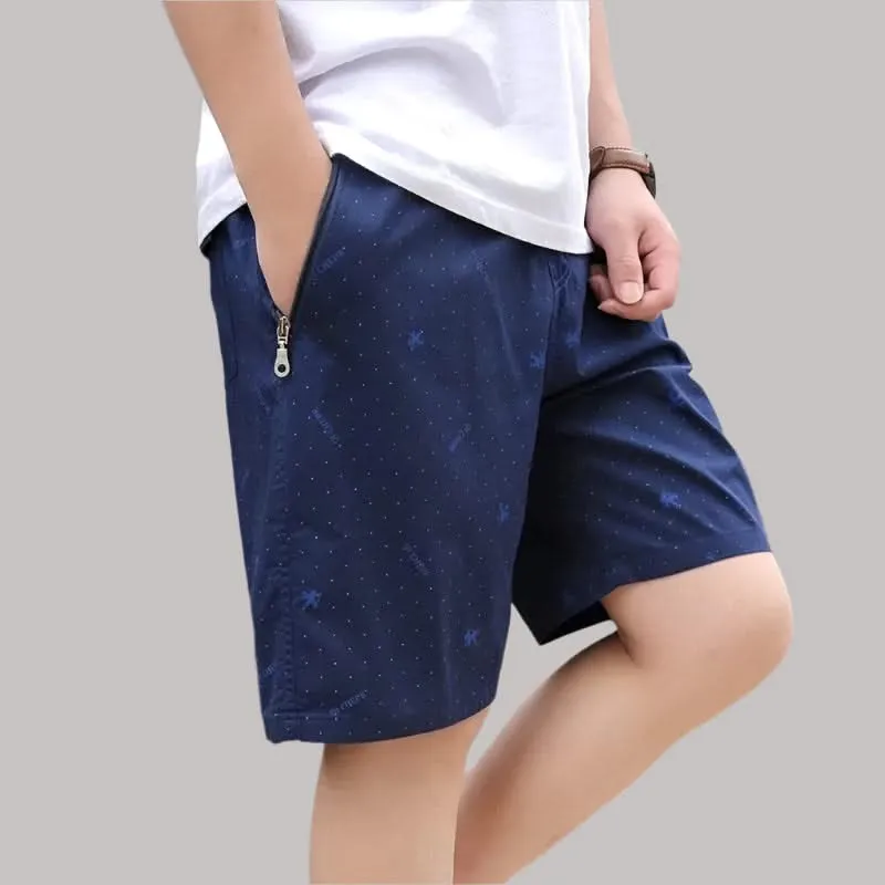 Paul – Men's Casual Knee-Length Shorts with Zipper Pocket
