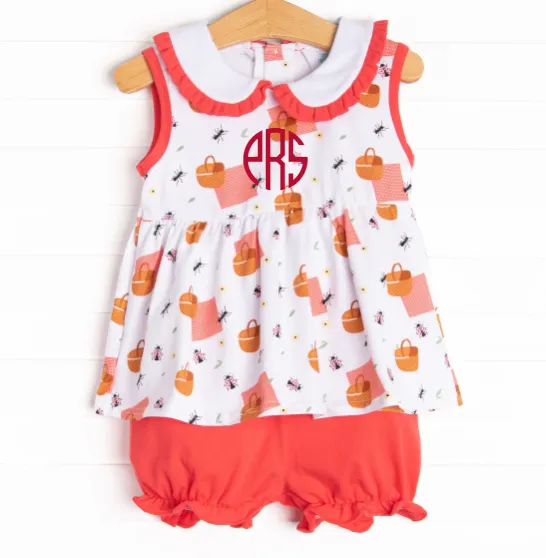 Picnic Party Bloomer Set, Red