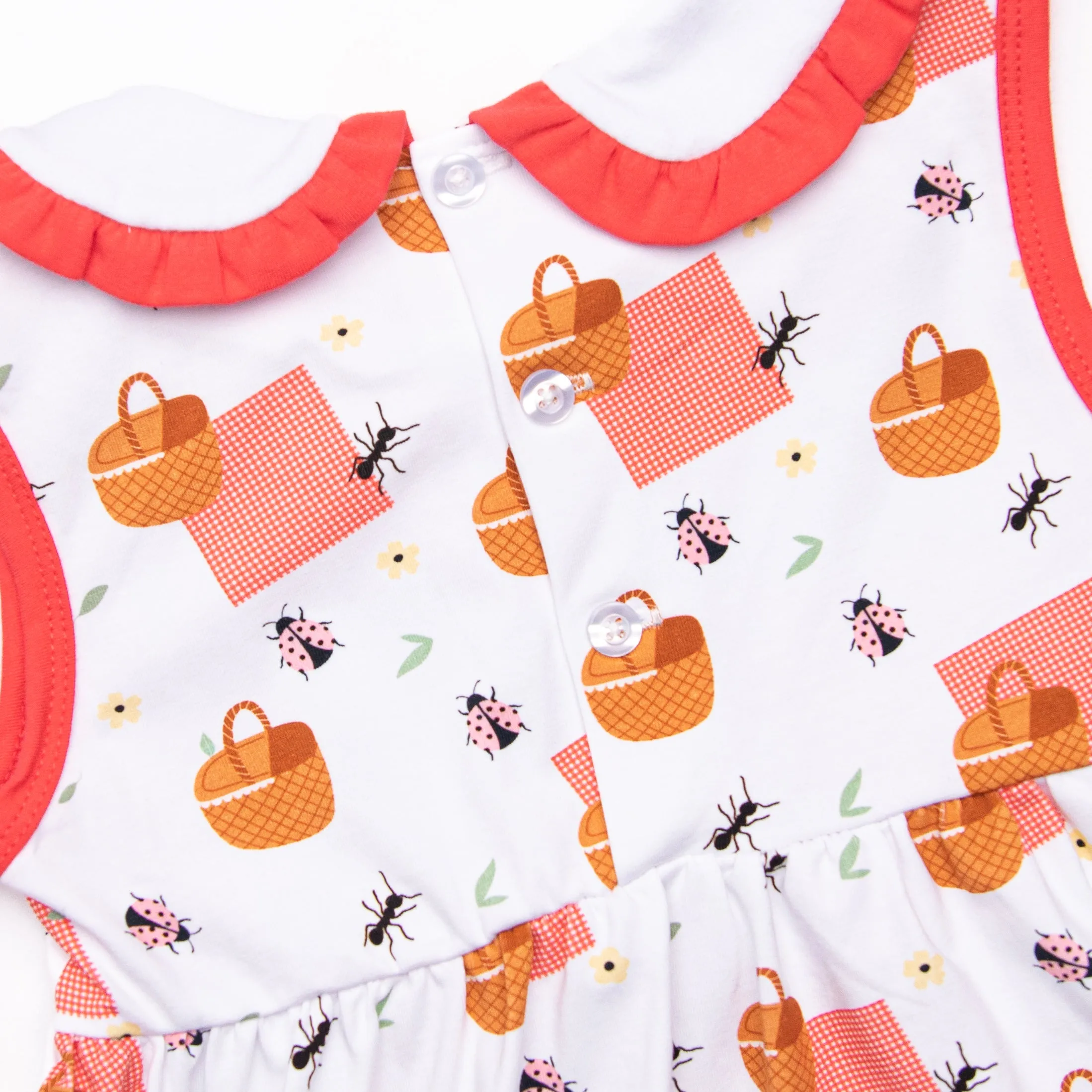 Picnic Party Bloomer Set, Red