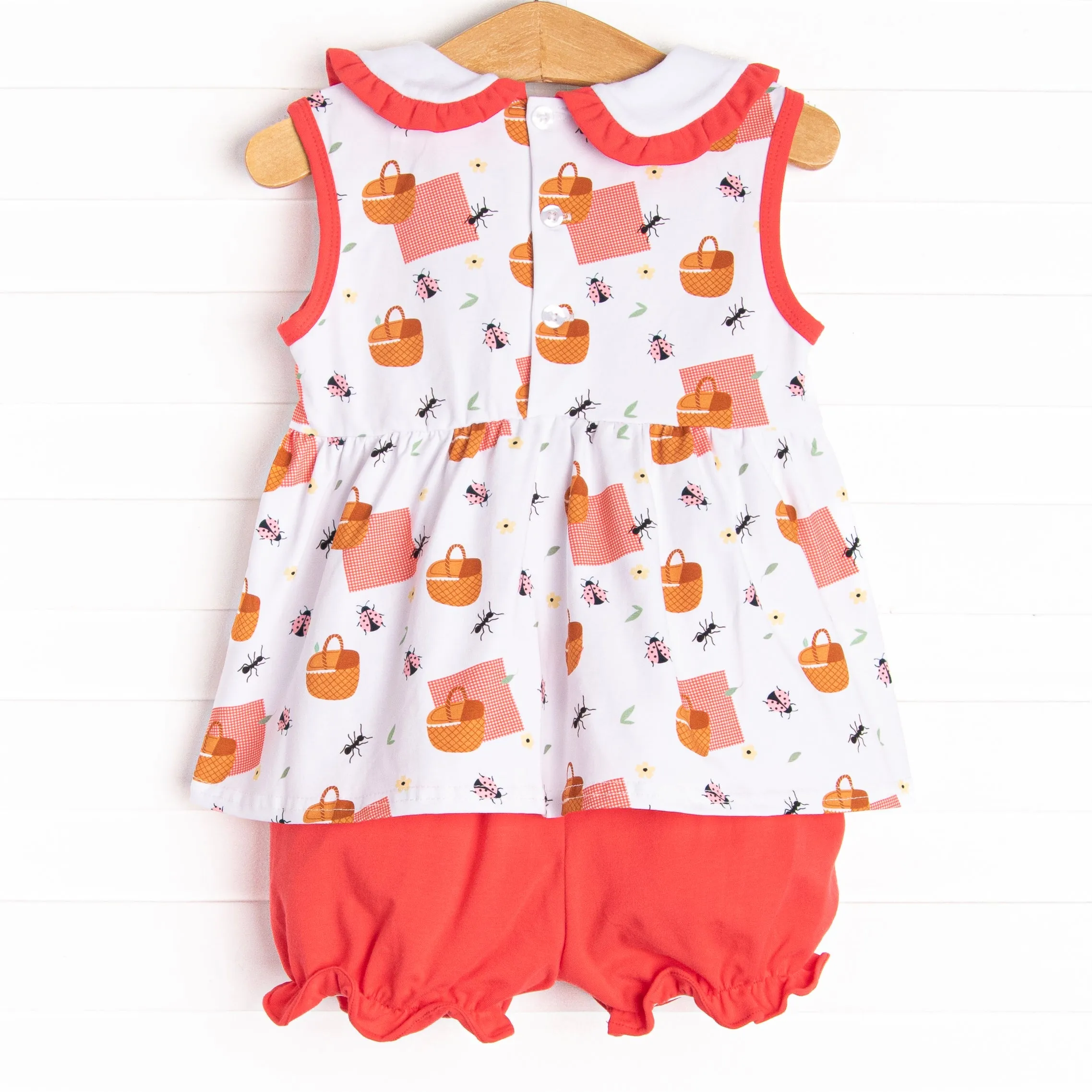 Picnic Party Bloomer Set, Red