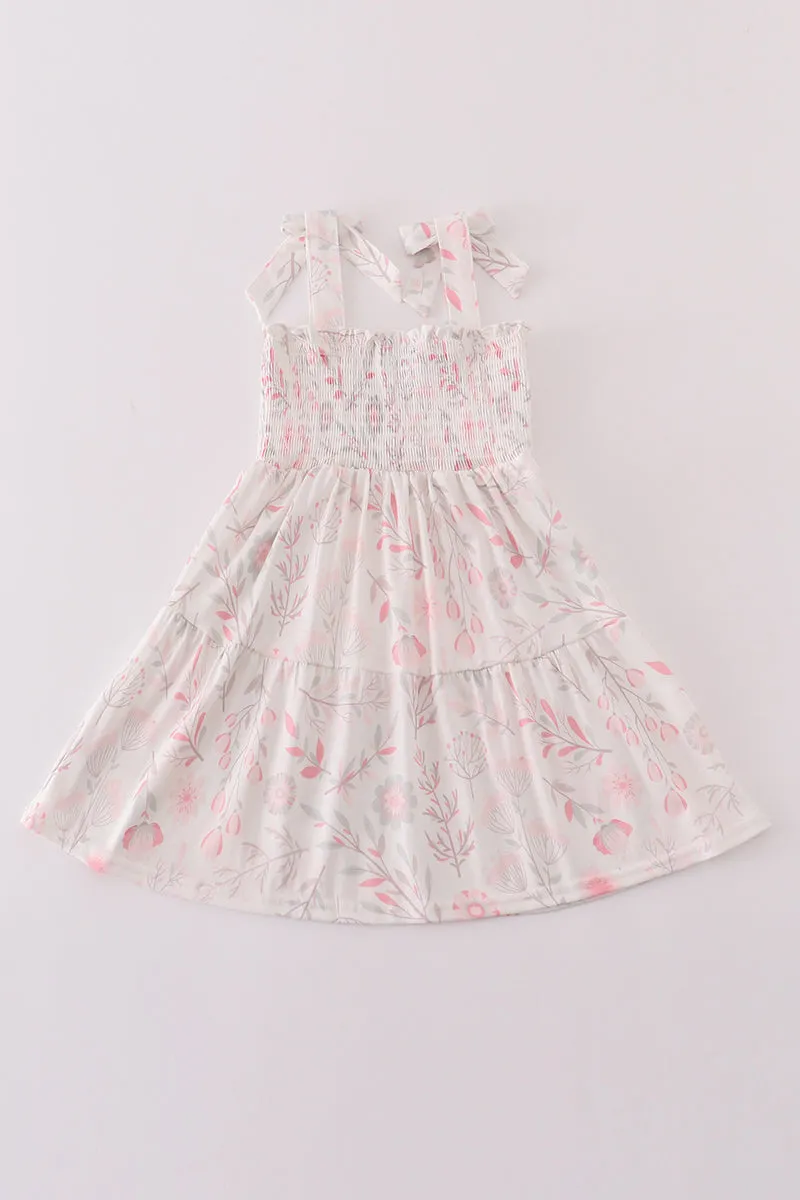Pink Blush Meadow Smocked Mom&me Dress