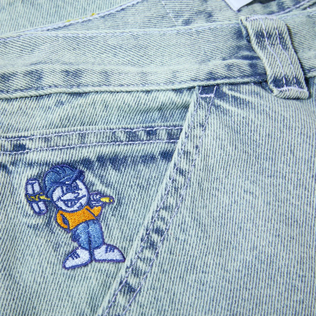 Polar Skate Co '93! Work Pants - Ice Blue