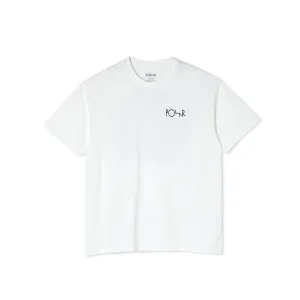Polar Skate Co Smoking Lady Fill Logo Tee White
