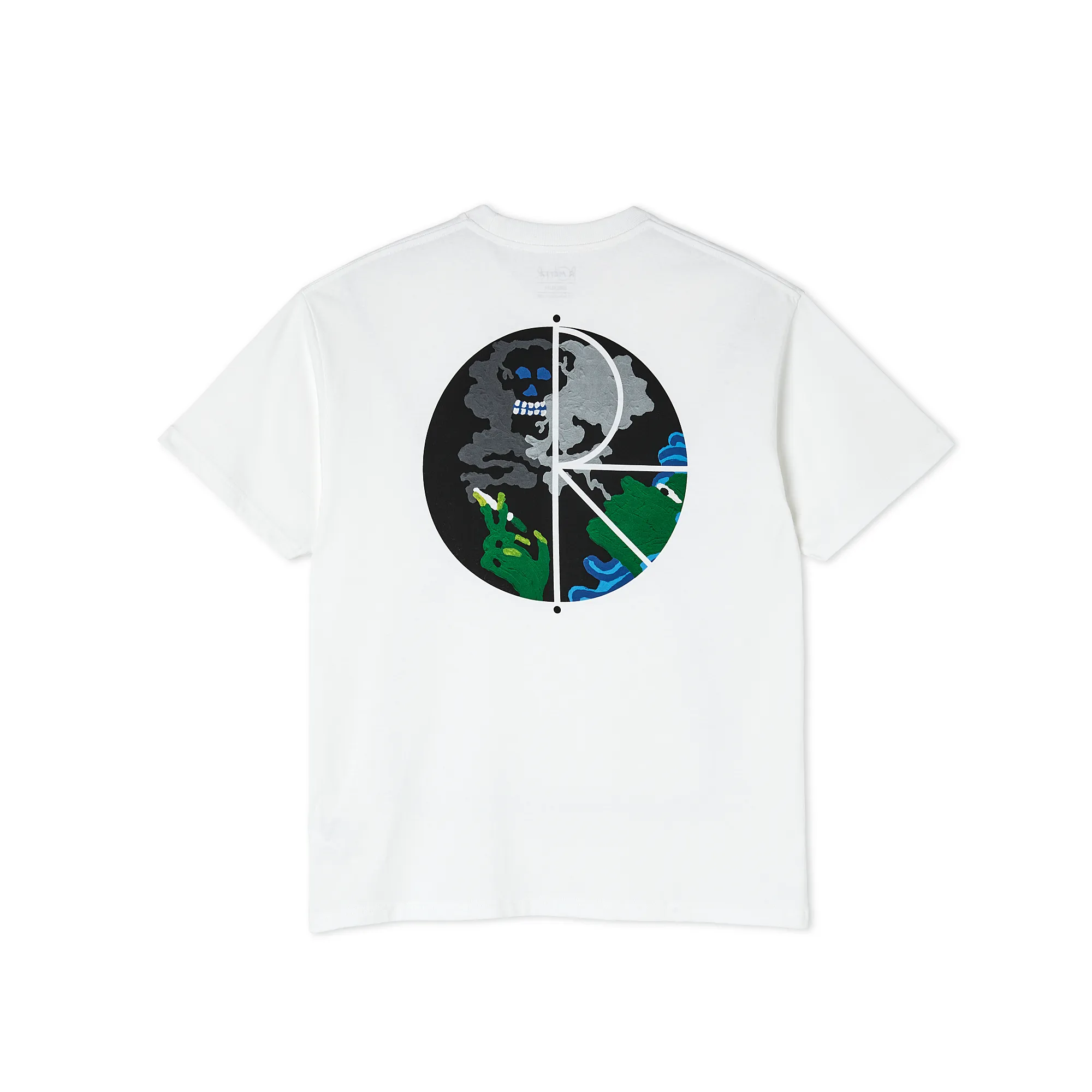 Polar Skate Co Smoking Lady Fill Logo Tee White