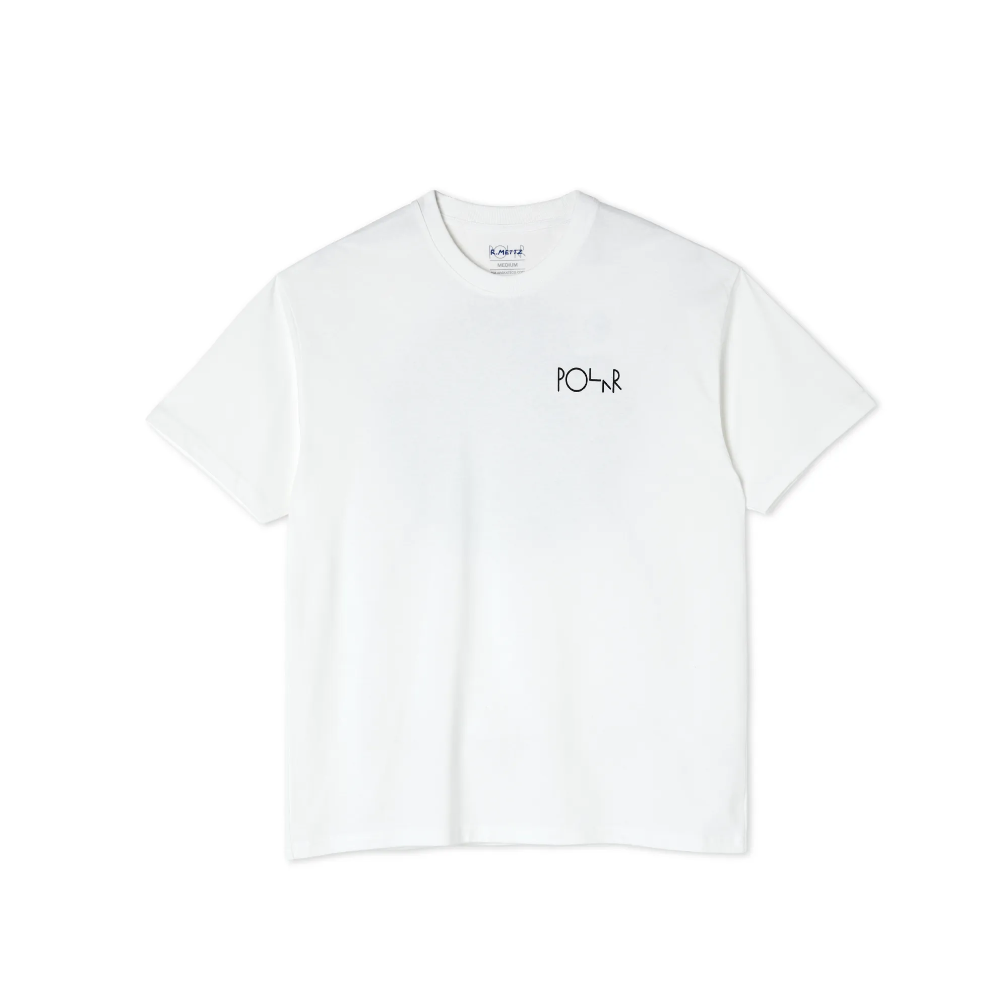 Polar Skate Co Smoking Lady Fill Logo Tee White