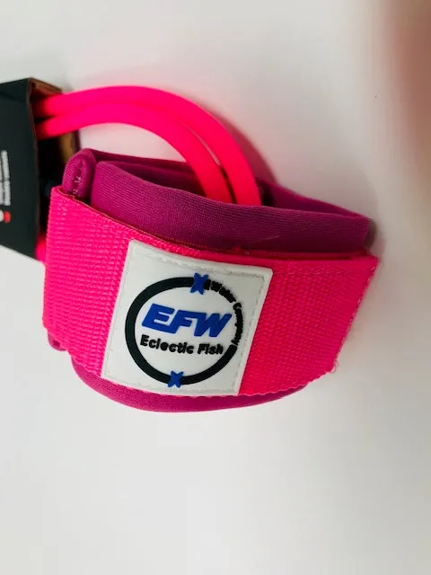 Premium Atlantis Series Surf Leash for Surfboard, Paddleboard, SUP, 6 foot Pink