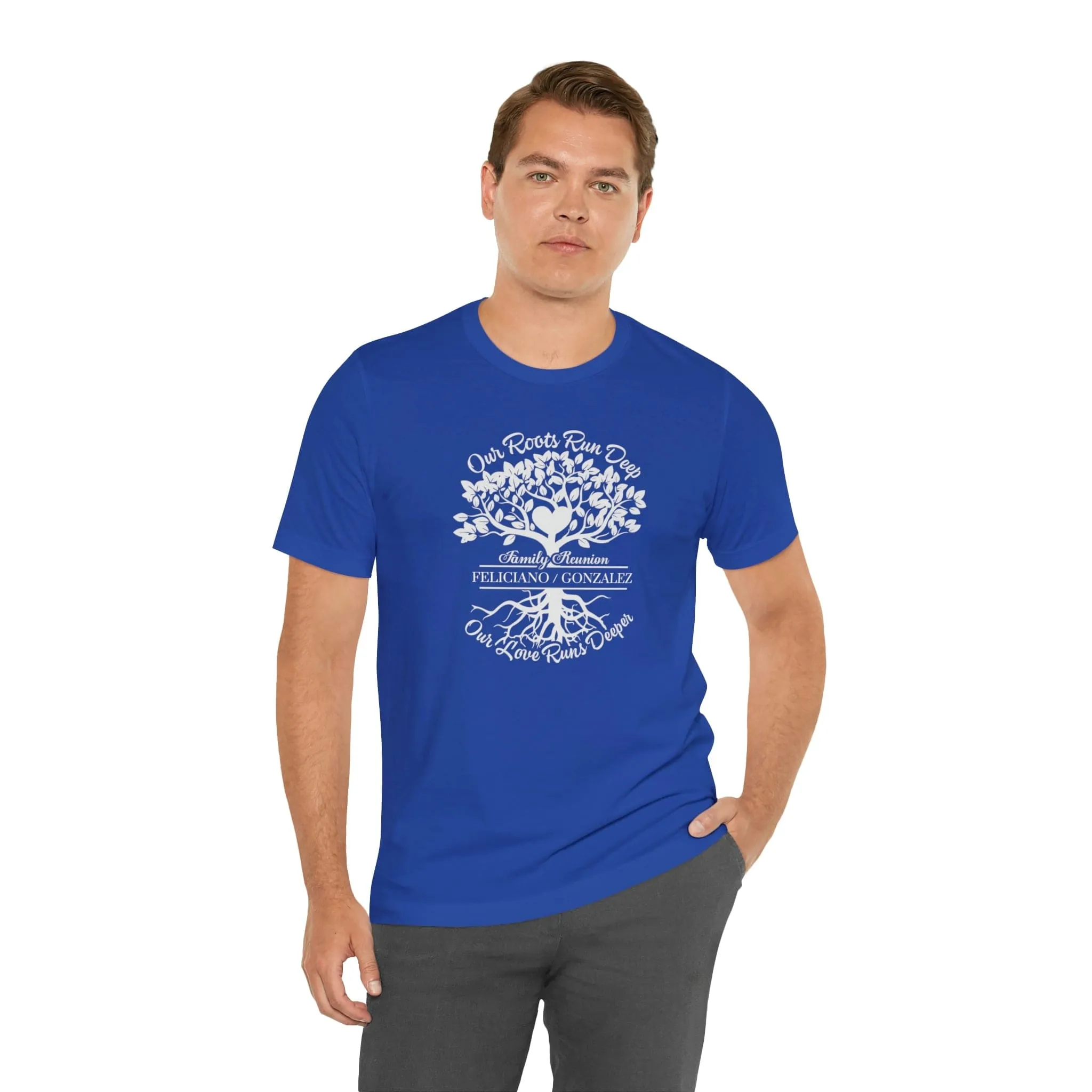 Premium Bella-Canvas Unisex Tee Blue & Red