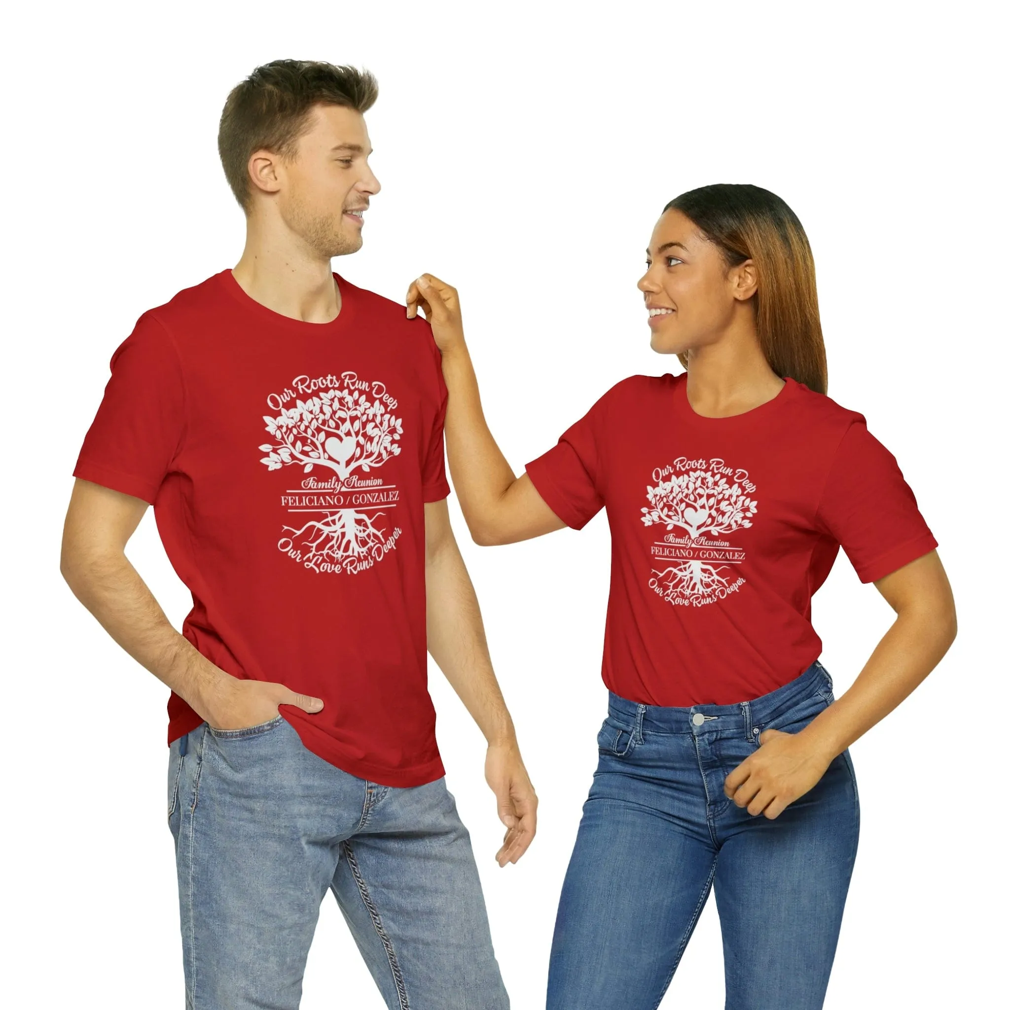 Premium Bella-Canvas Unisex Tee Blue & Red