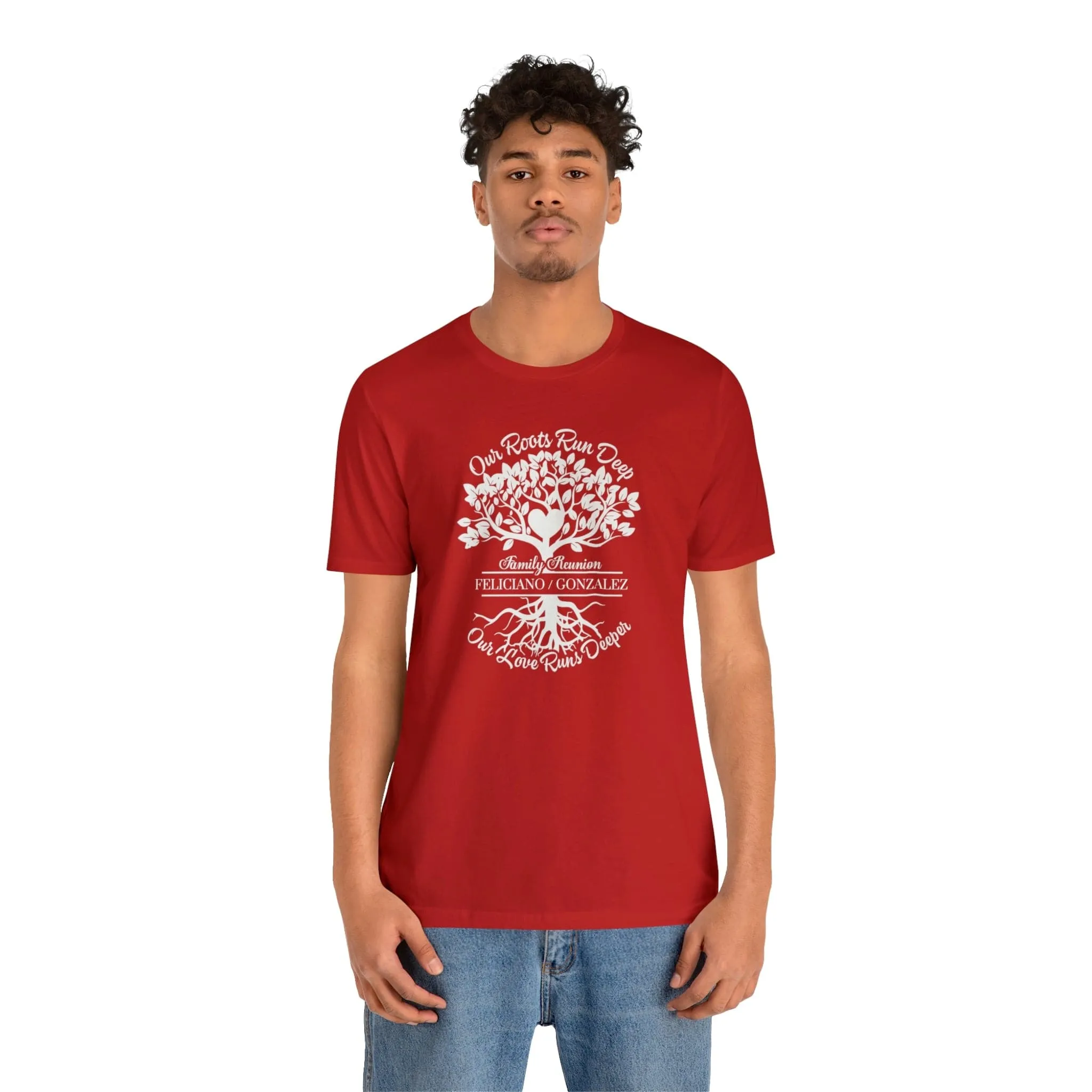 Premium Bella-Canvas Unisex Tee Blue & Red