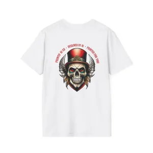 Printif-AI-ed Men's Top Hat Skull Premium Tee