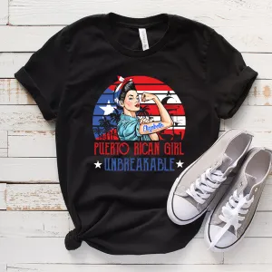 Puerto Rican Girl Unbreakable Personalized T-shirt