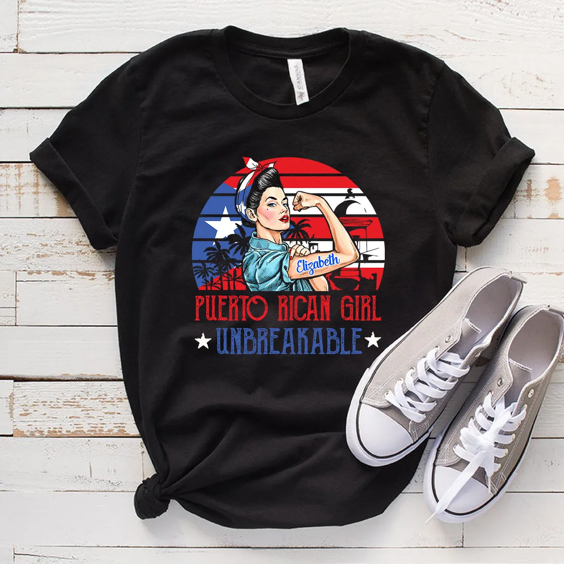 Puerto Rican Girl Unbreakable Personalized T-shirt