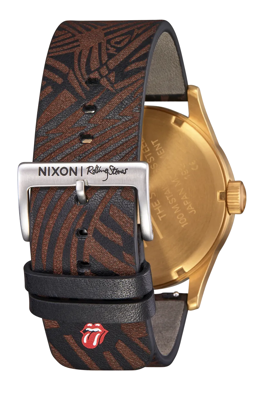 Rolling Stones 23mm Leather Band - Black