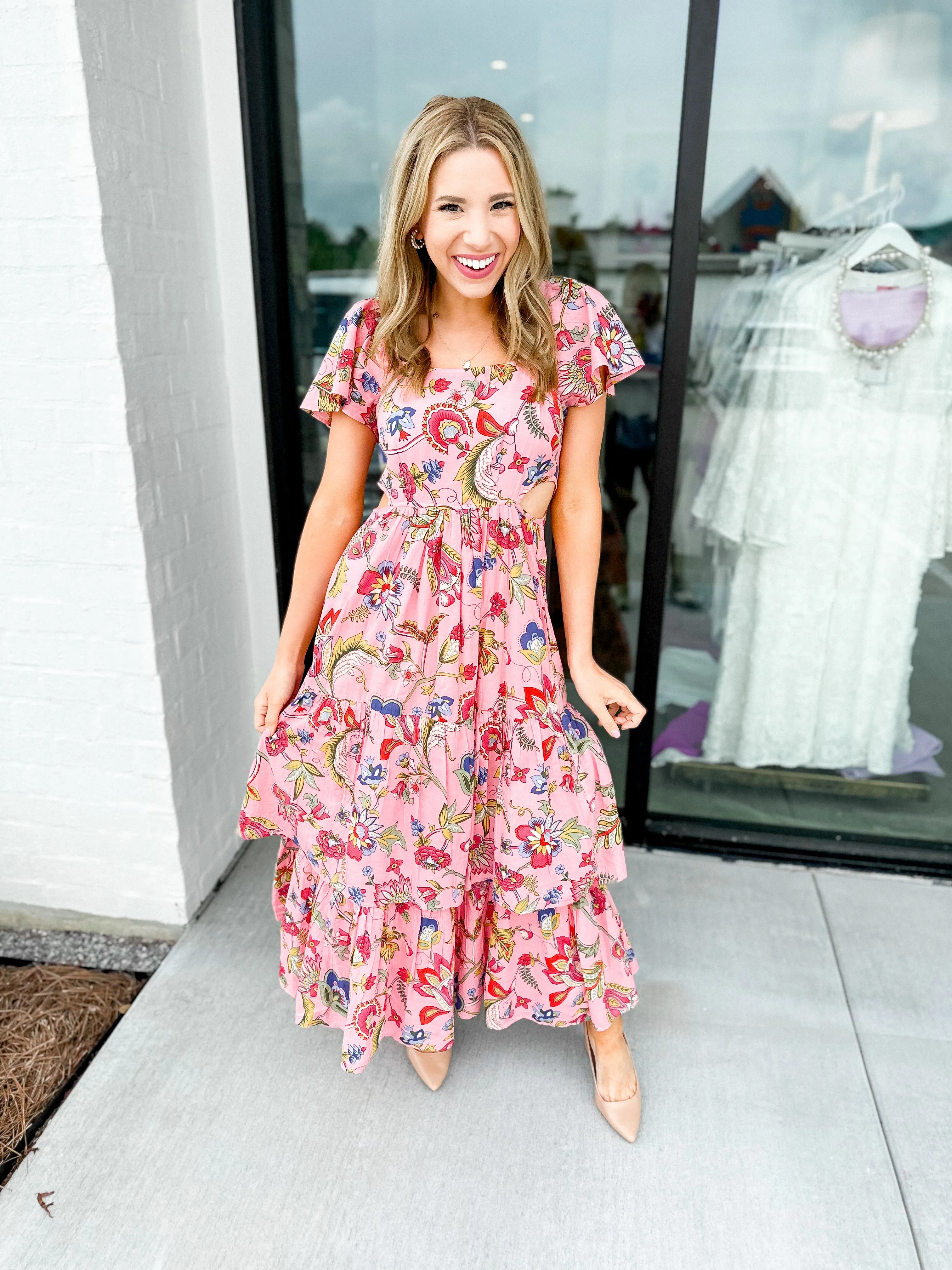 Rose Garden Midi Dress