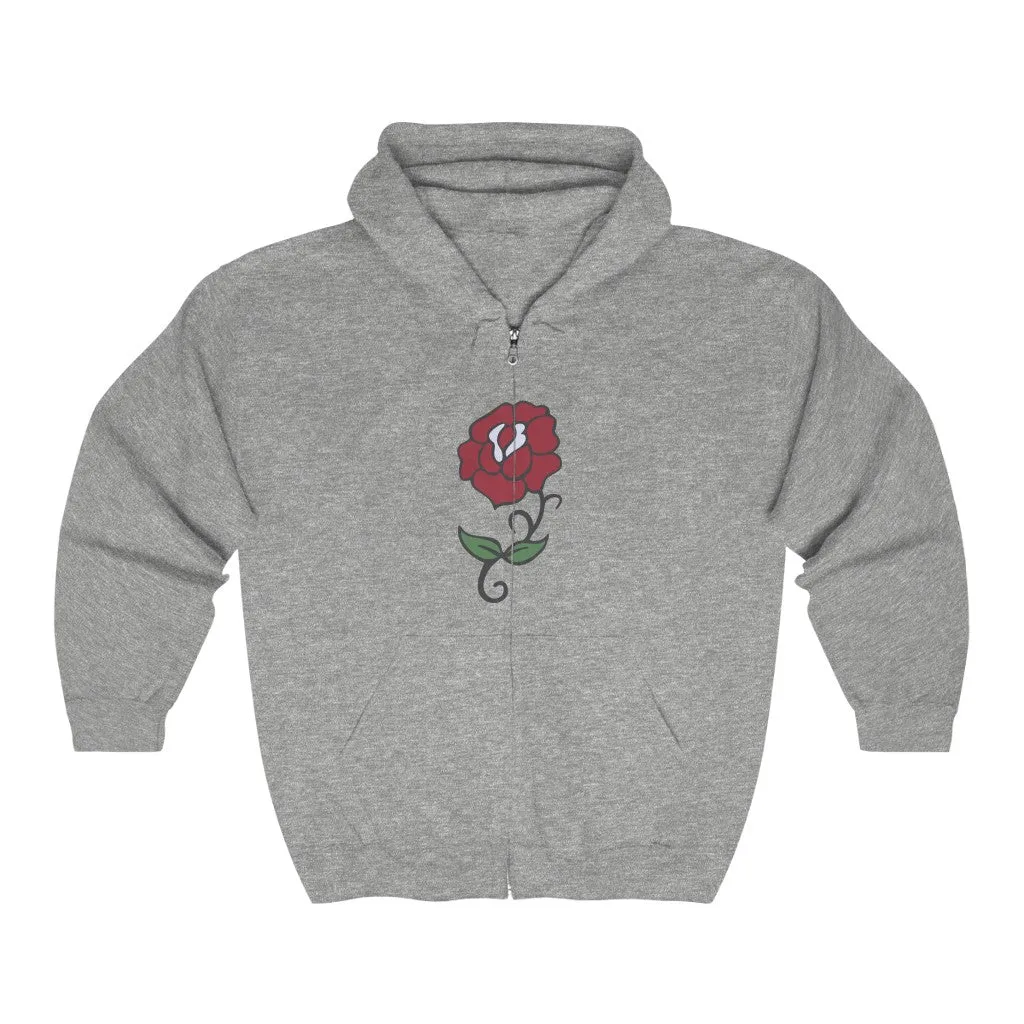 Rose Tattoo - Men's Zip Hoodie