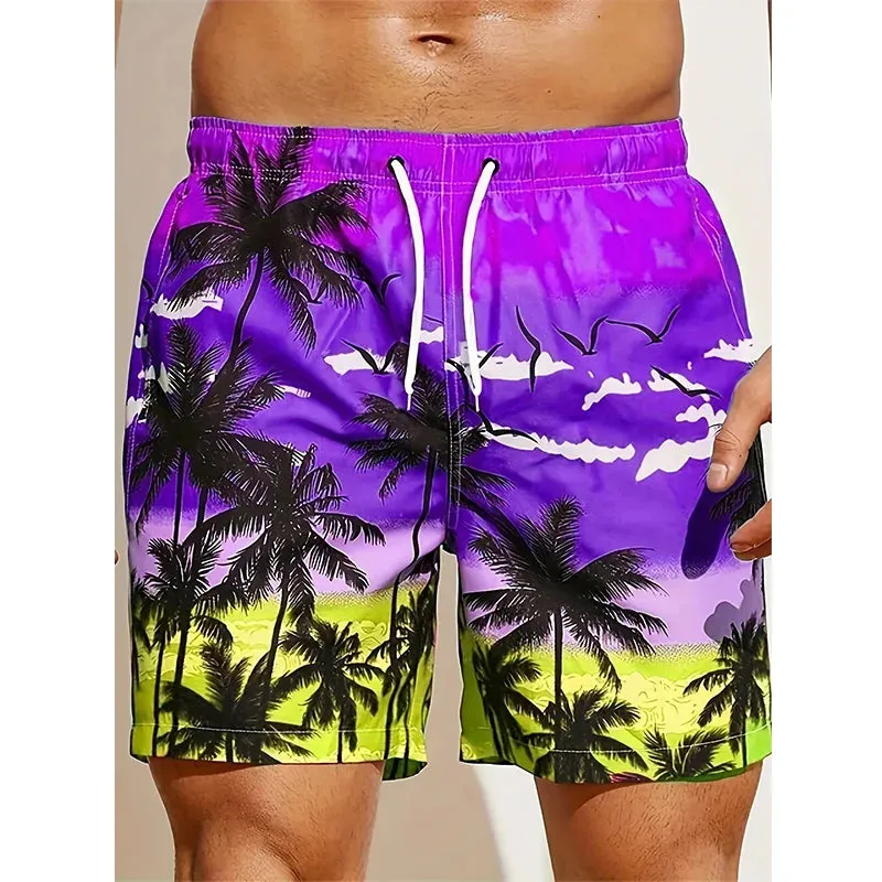Rupert | Men's 3D Coconut Tree Graphic Swim Shorts