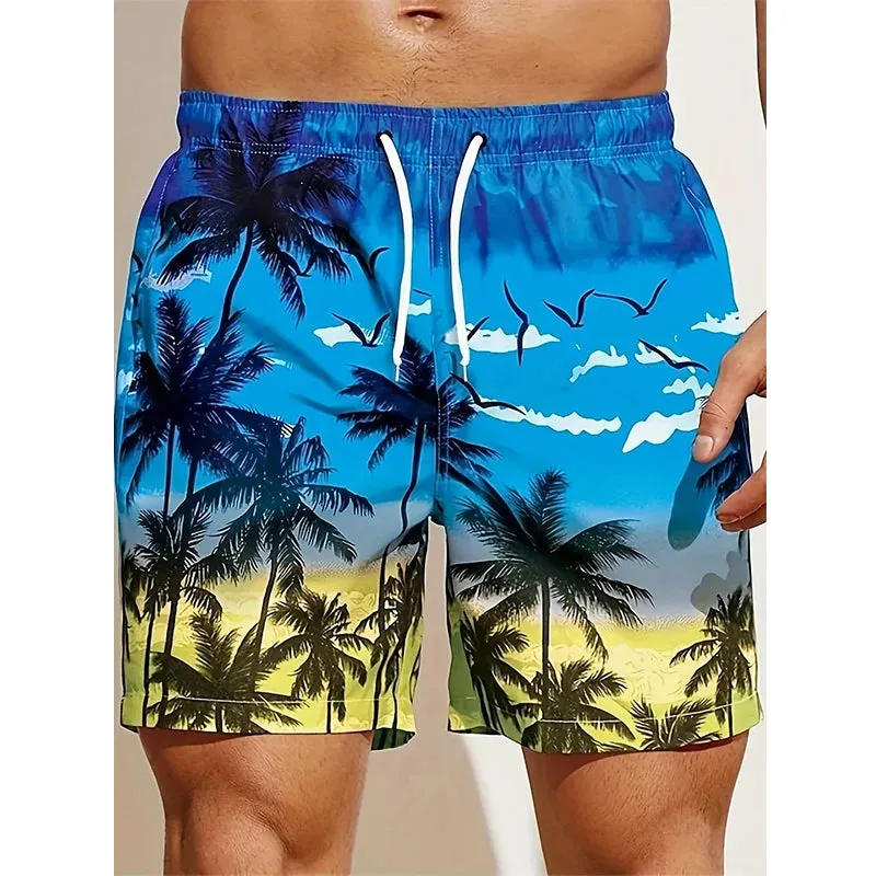 Rupert | Men's 3D Coconut Tree Graphic Swim Shorts