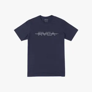 Rvca Mens Pin Top Short Sleeve Tee Navy