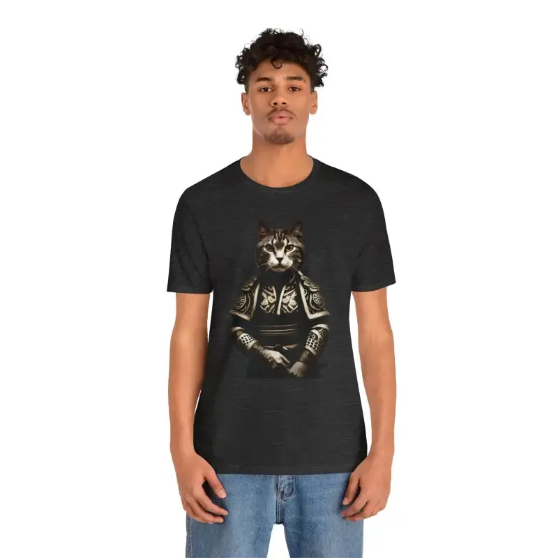 Samurai Cat Unisex Jersey Short Sleeve Tee
