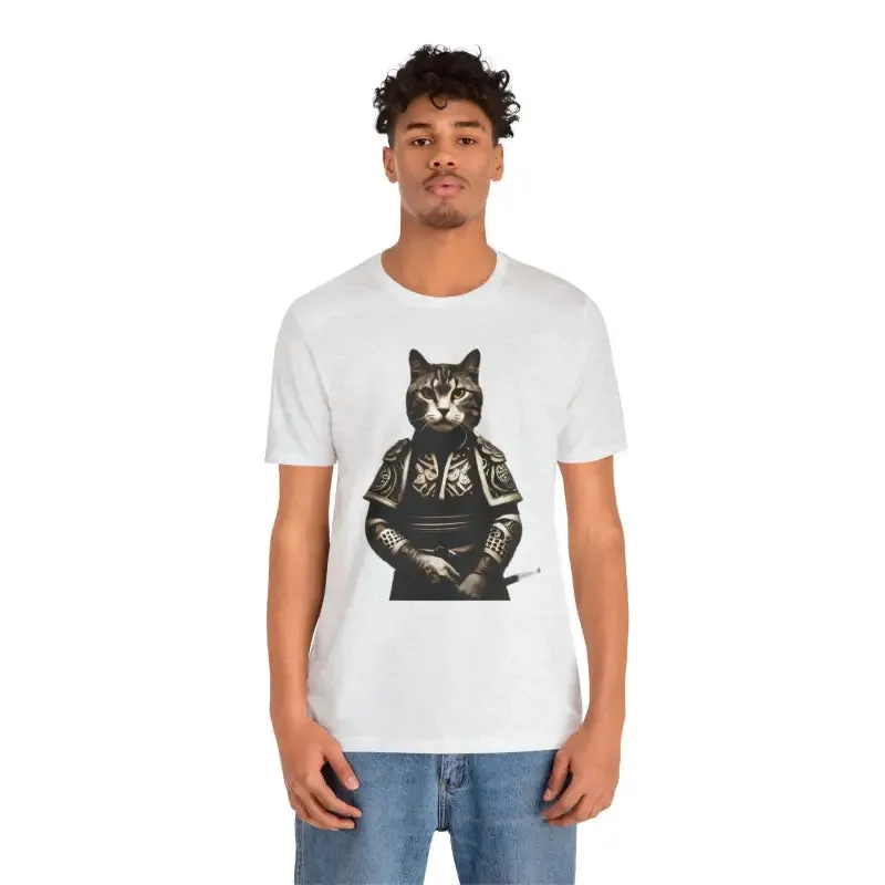 Samurai Cat Unisex Jersey Short Sleeve Tee