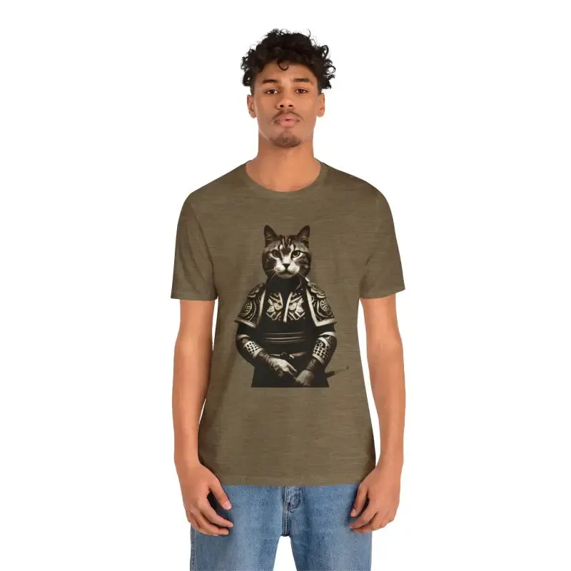 Samurai Cat Unisex Jersey Short Sleeve Tee