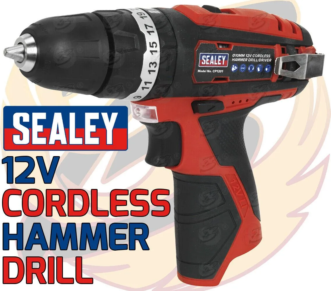 SEALEY 12V 3/8" DRIVE CORDLESS COMBO KIT ( DRILL - RATCHET WRENCH - IMPACT WRENCH - IMPACT DRIVER )