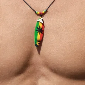Shark teeth surf board marijuana leaf nimbin peace love c152