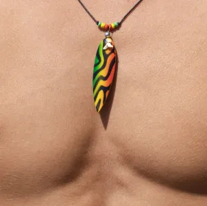 Sharks tooth surf board retro funk swirl wavy c170