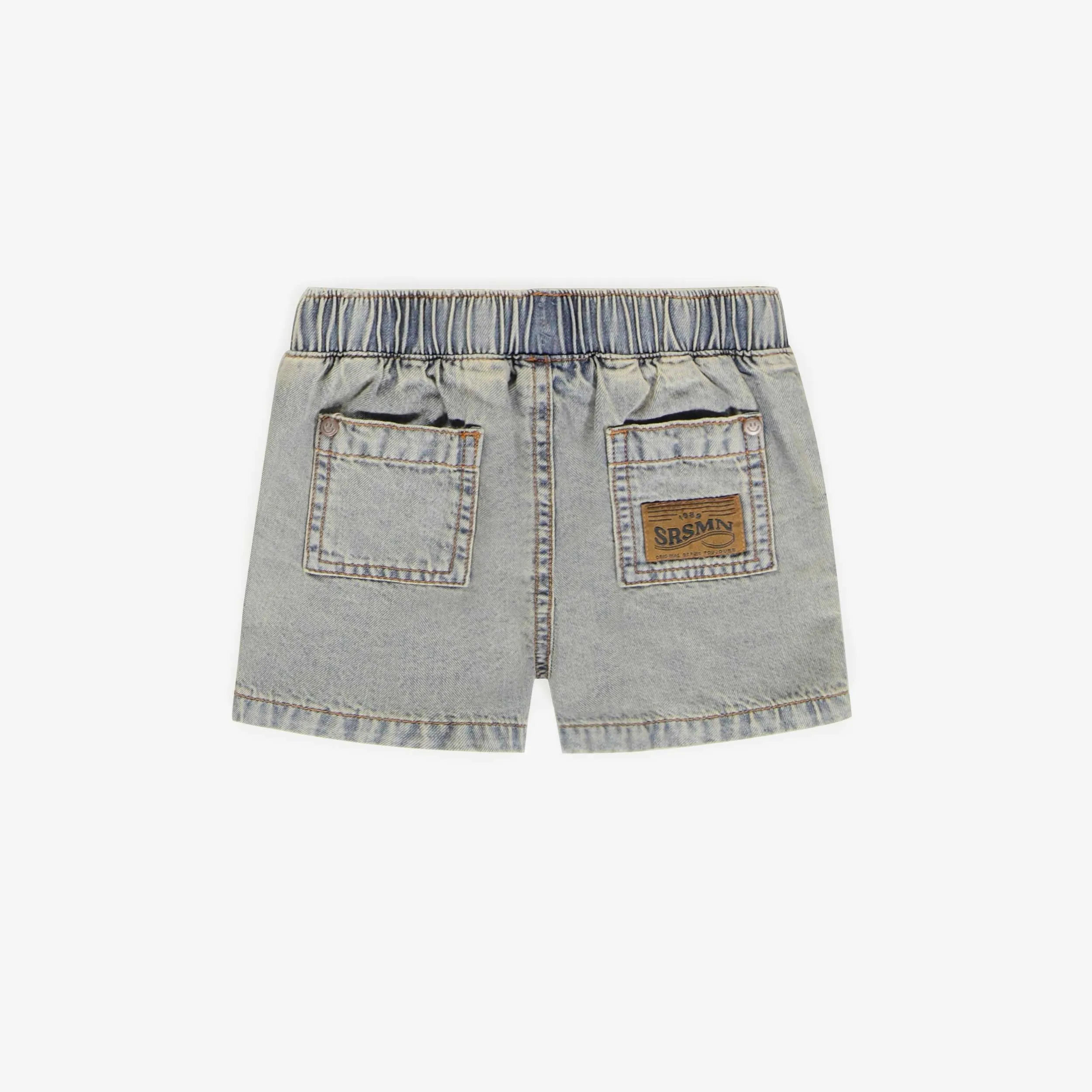 Short en denim de coupe relax, bébé || Denim short in relaxed fit, baby