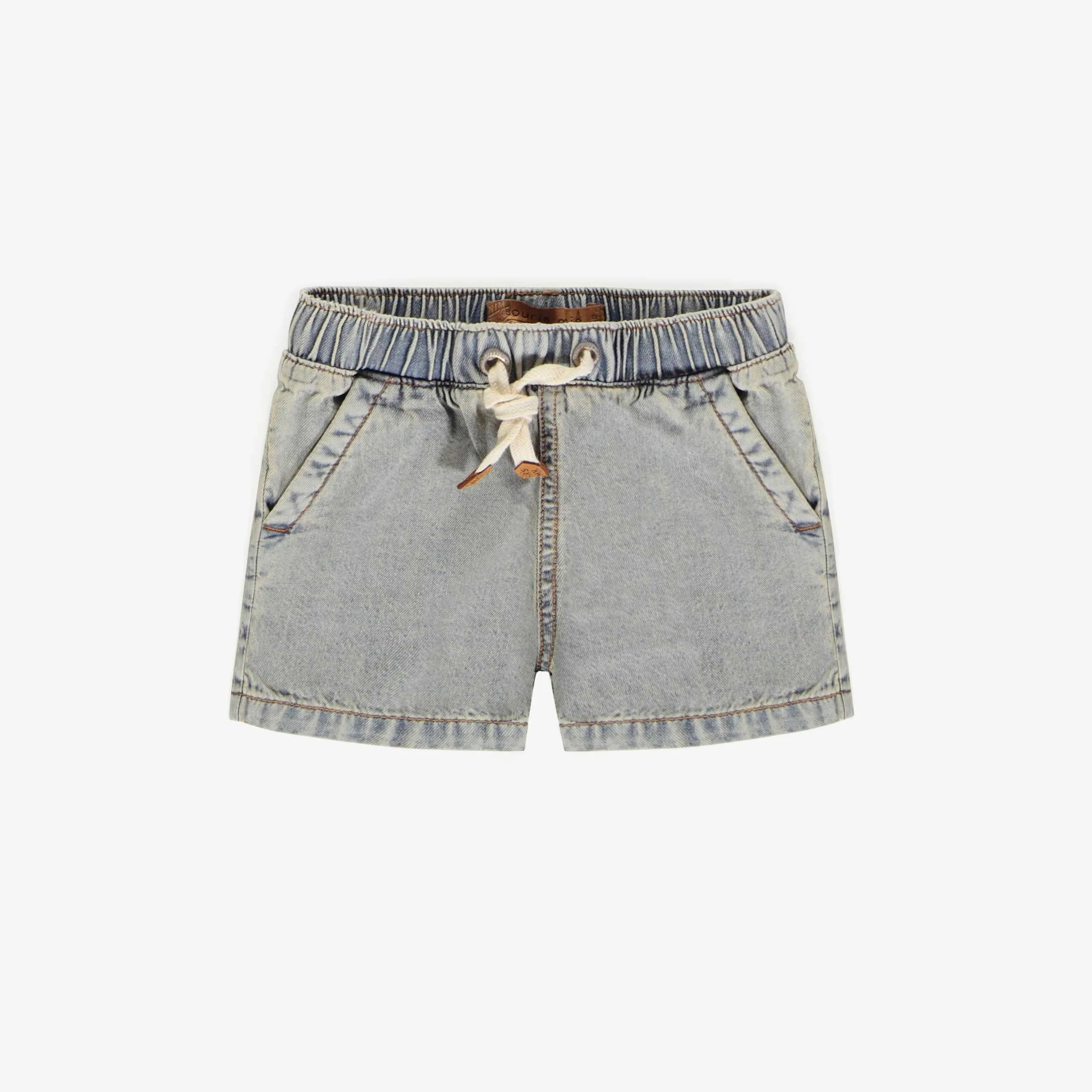 Short en denim de coupe relax, bébé || Denim short in relaxed fit, baby