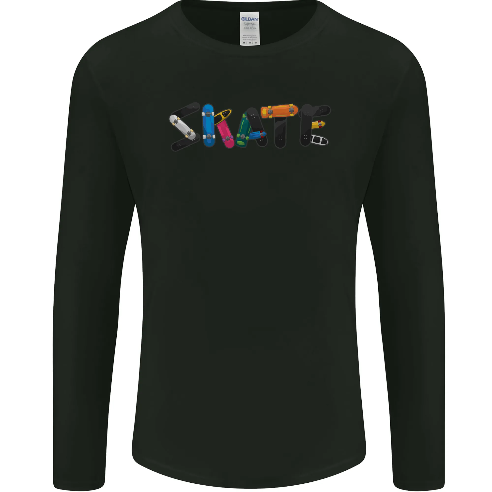Skate Skateboard Skateboarding Mens Long Sleeve T-Shirt
