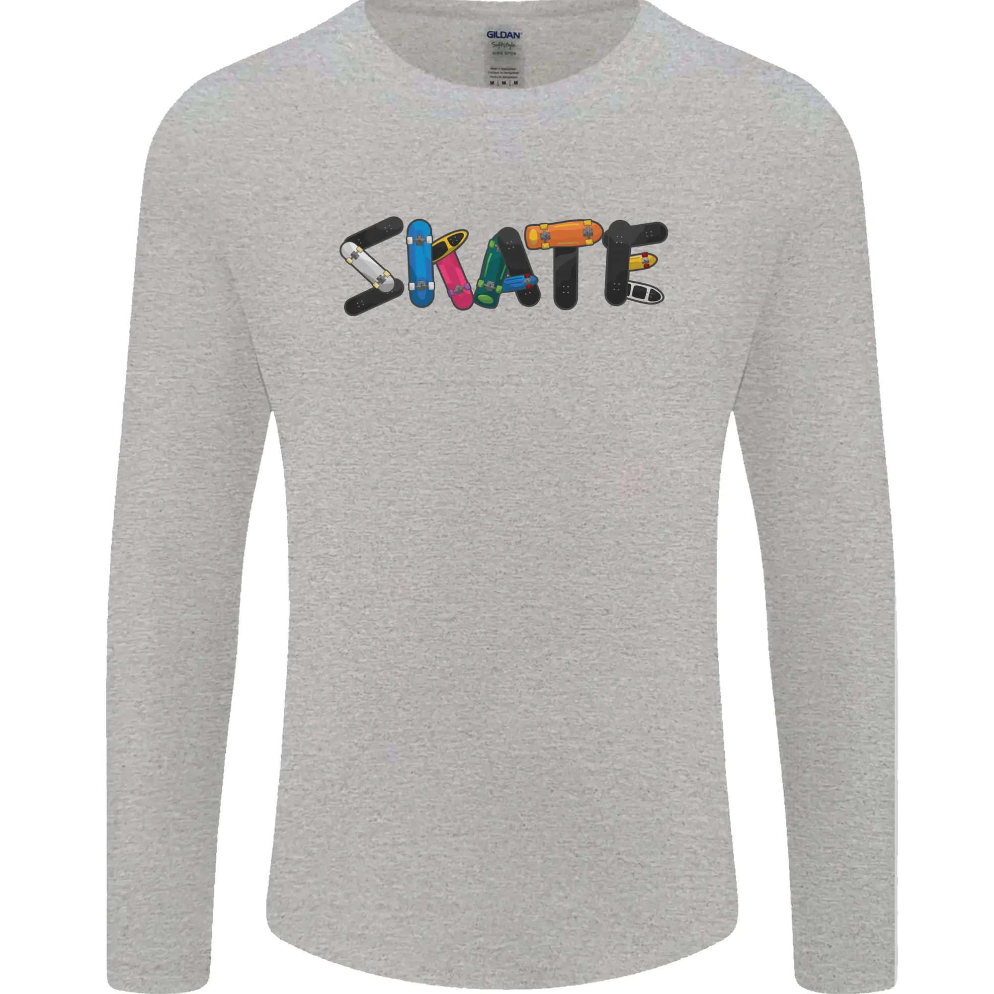 Skate Skateboard Skateboarding Mens Long Sleeve T-Shirt