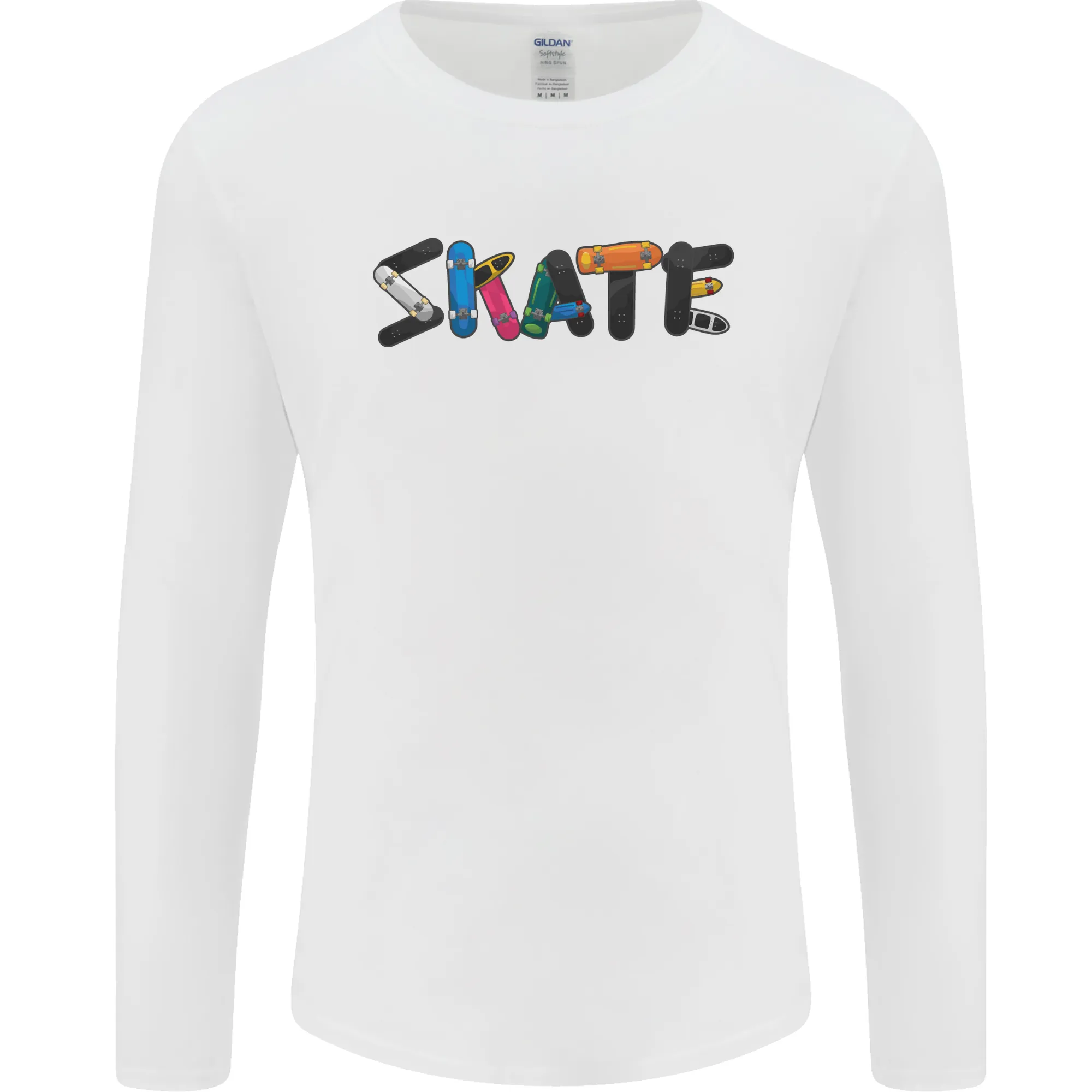 Skate Skateboard Skateboarding Mens Long Sleeve T-Shirt