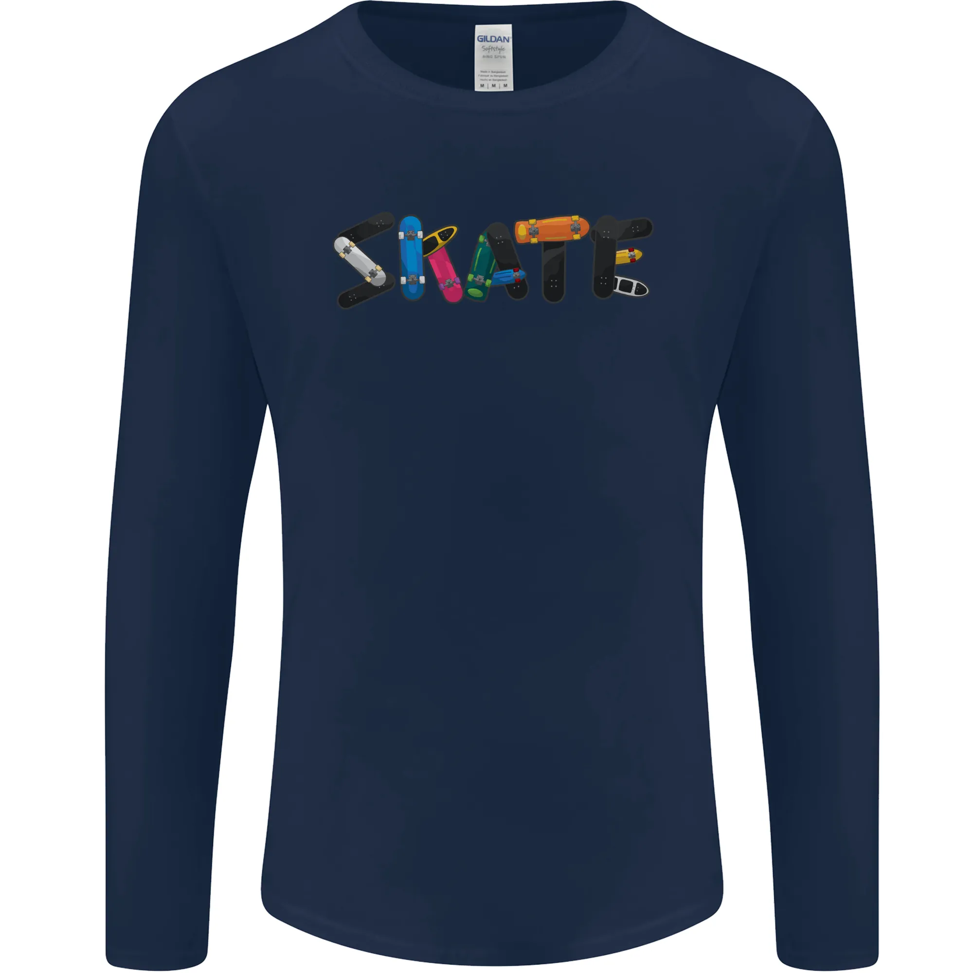 Skate Skateboard Skateboarding Mens Long Sleeve T-Shirt