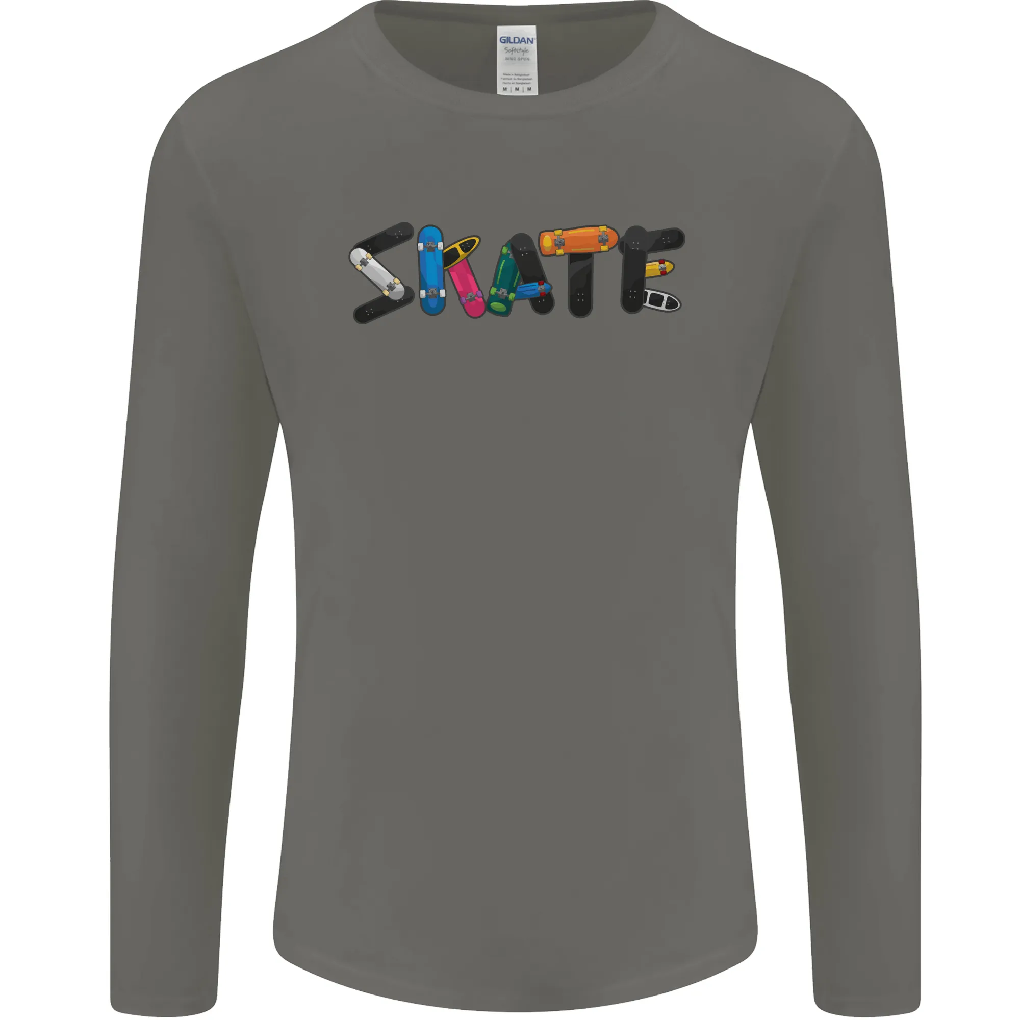 Skate Skateboard Skateboarding Mens Long Sleeve T-Shirt