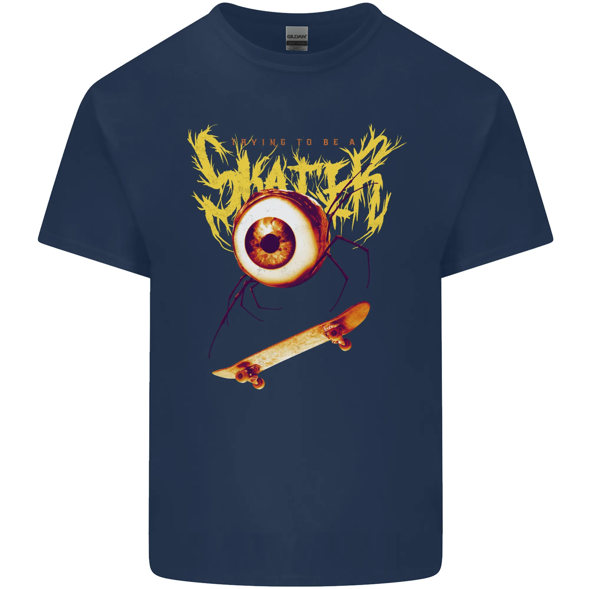 Skater Eye Skateboarding Skateboard Mens Light Cotton T-Shirt