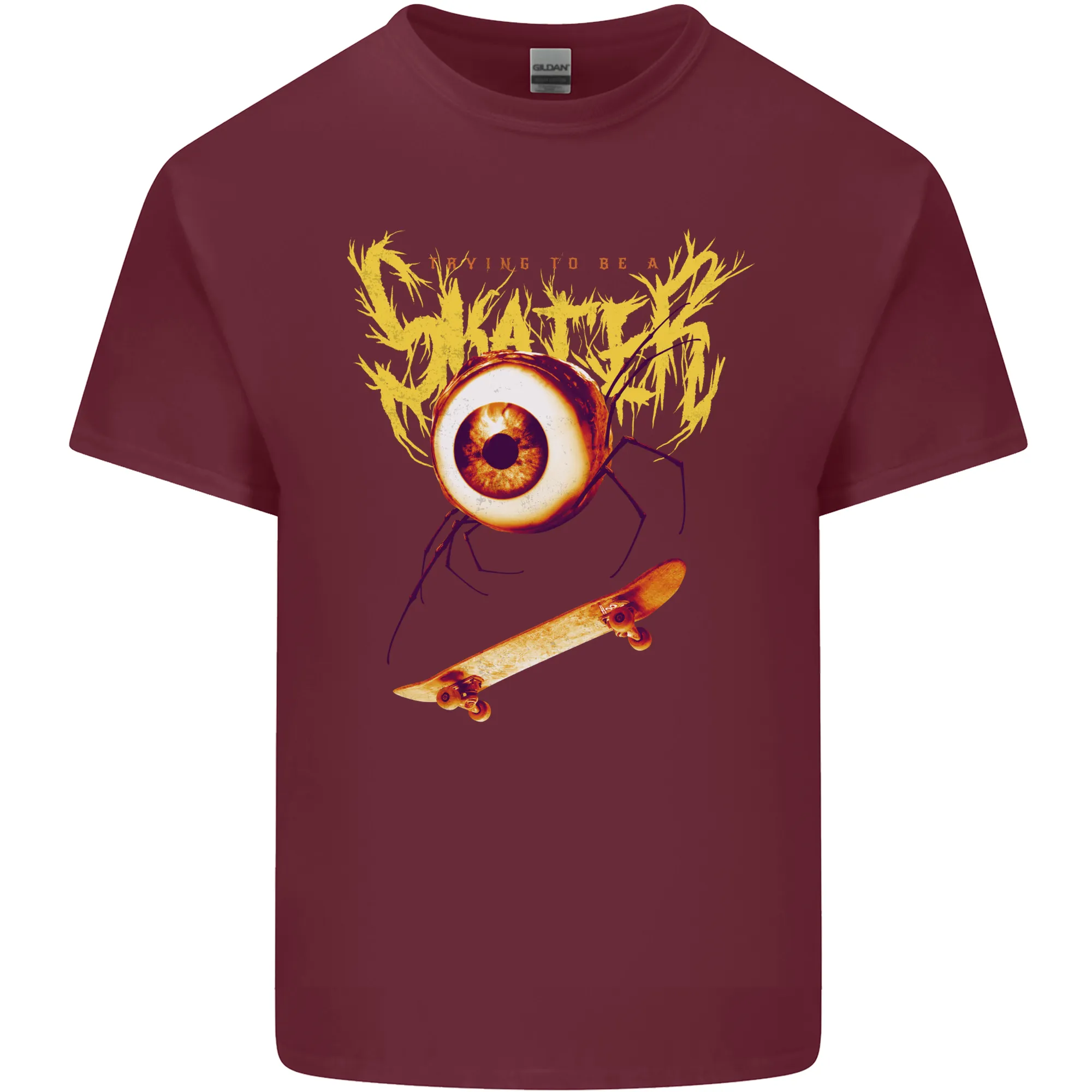 Skater Eye Skateboarding Skateboard Mens Light Cotton T-Shirt