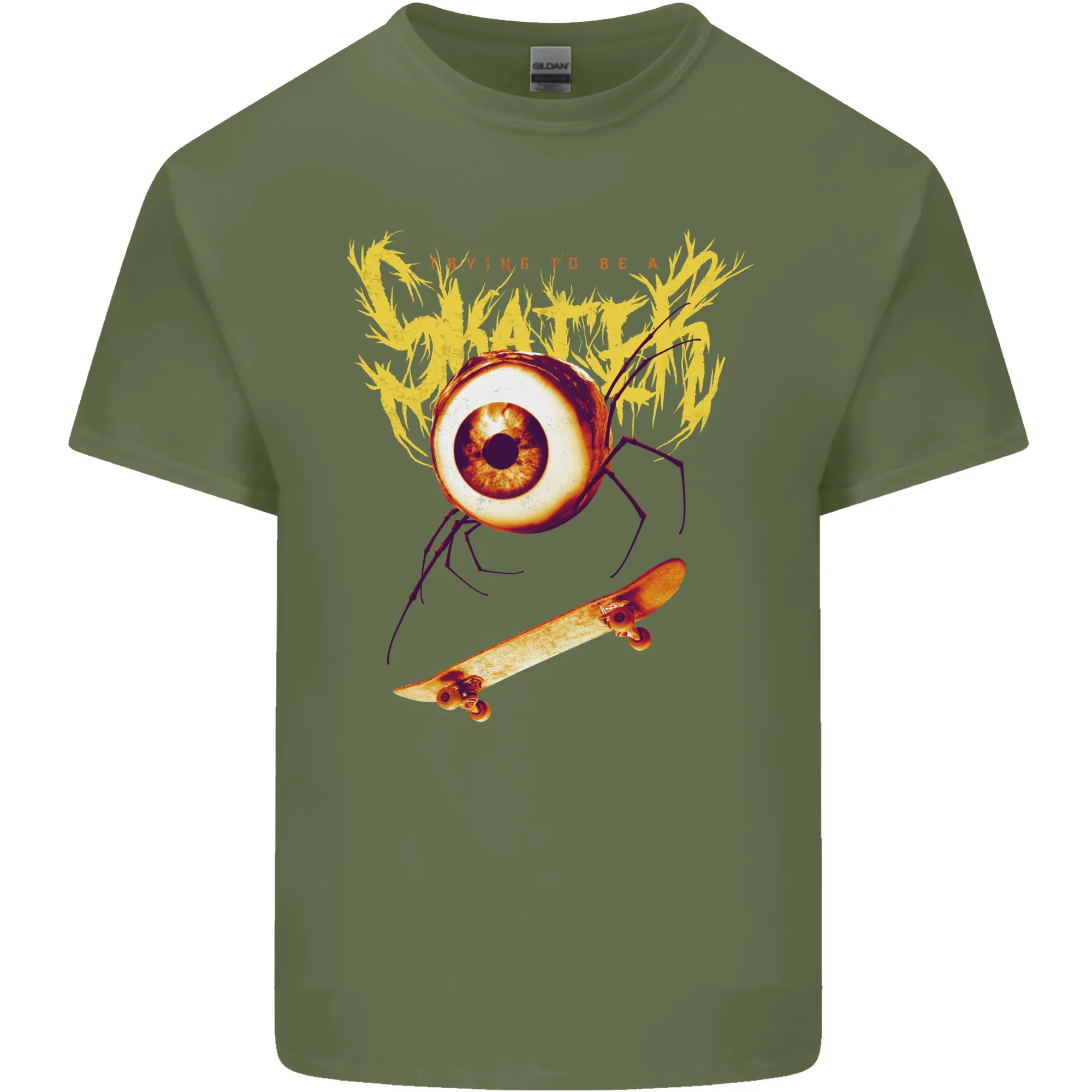 Skater Eye Skateboarding Skateboard Mens Light Cotton T-Shirt