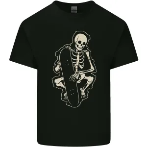 Skater Skeleton Skateboard Skateboarding Mens Light Cotton T-Shirt