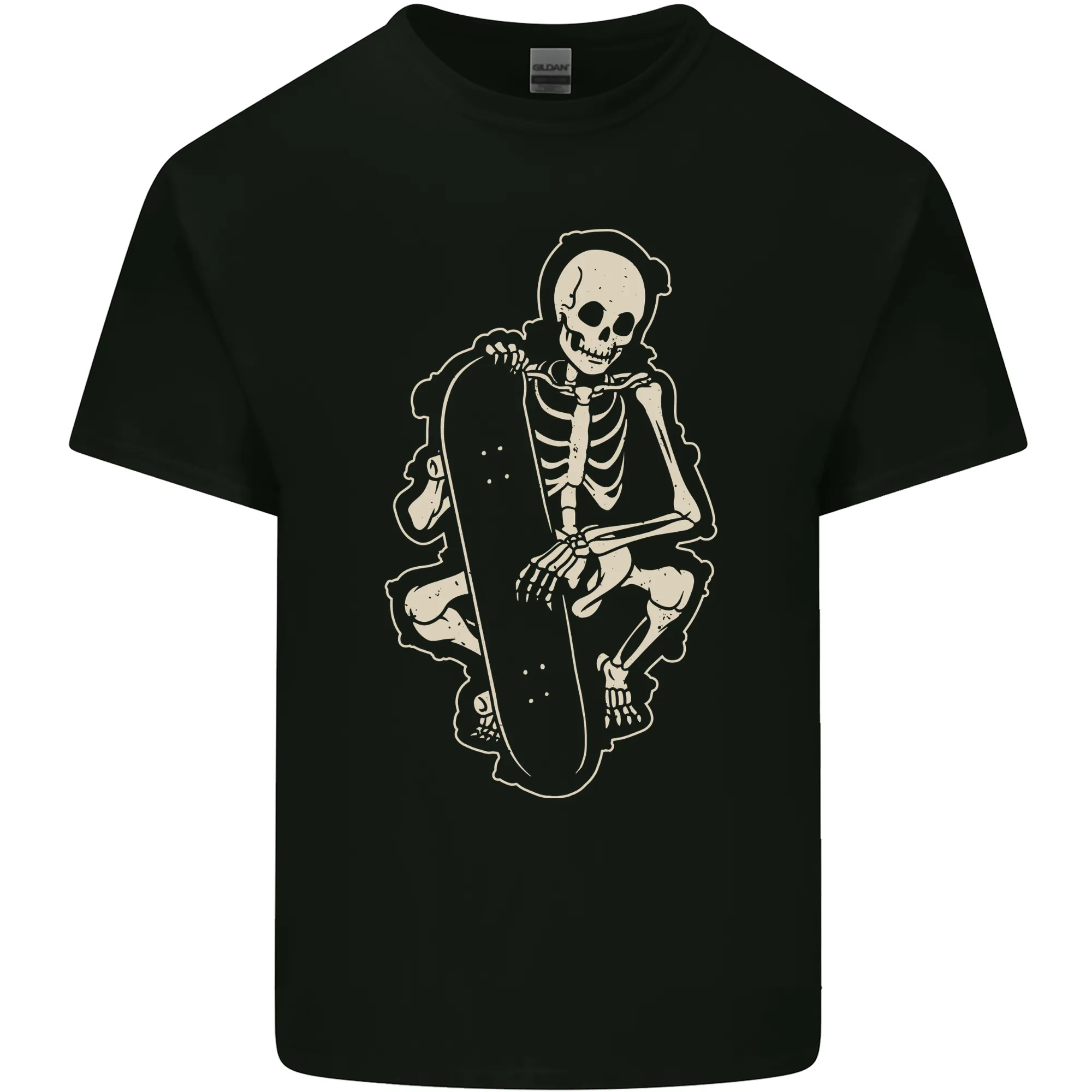Skater Skeleton Skateboard Skateboarding Mens Light Cotton T-Shirt