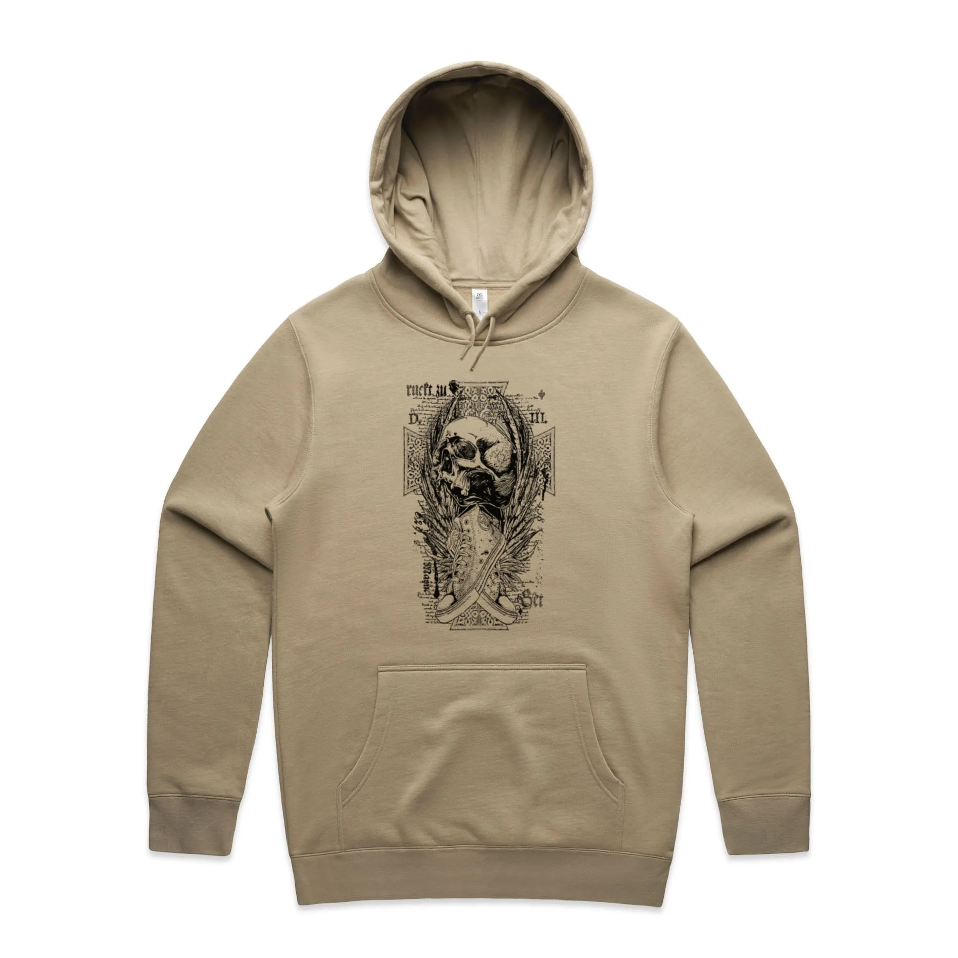 Skull and Cross Shoes – Men's Hooded Sweatshirt