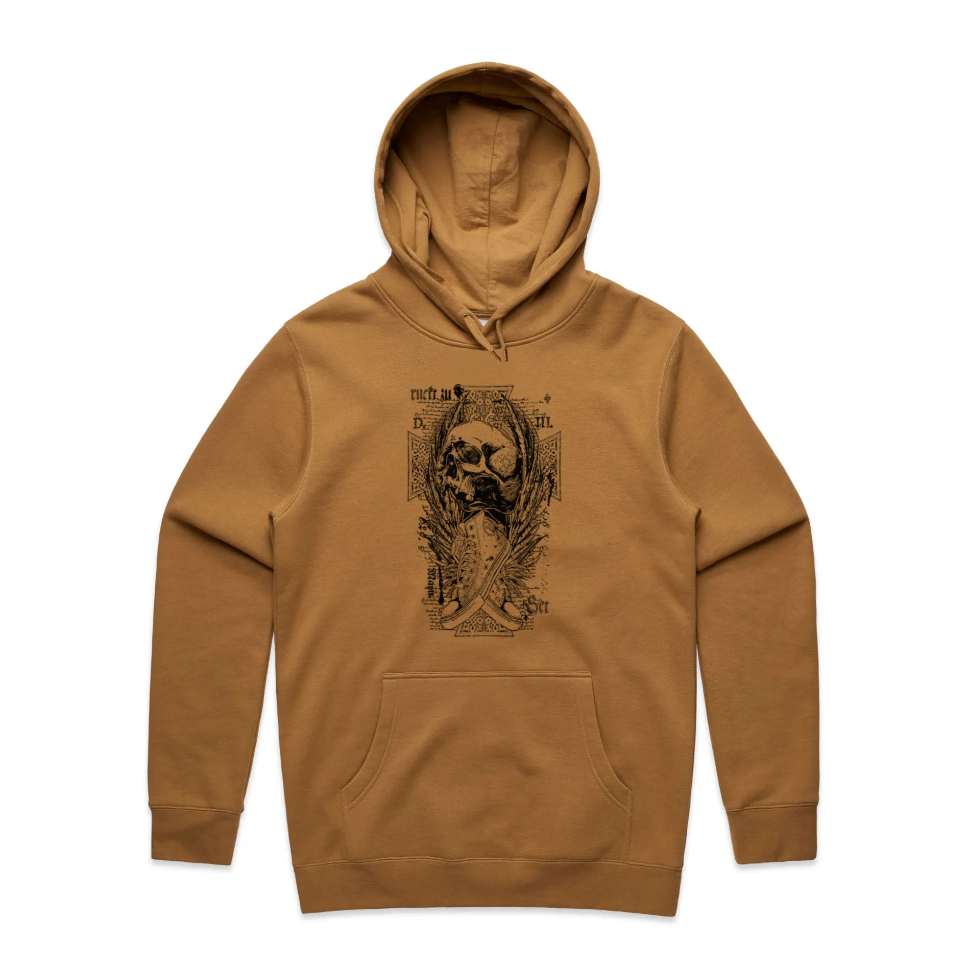 Skull and Cross Shoes – Men's Hooded Sweatshirt