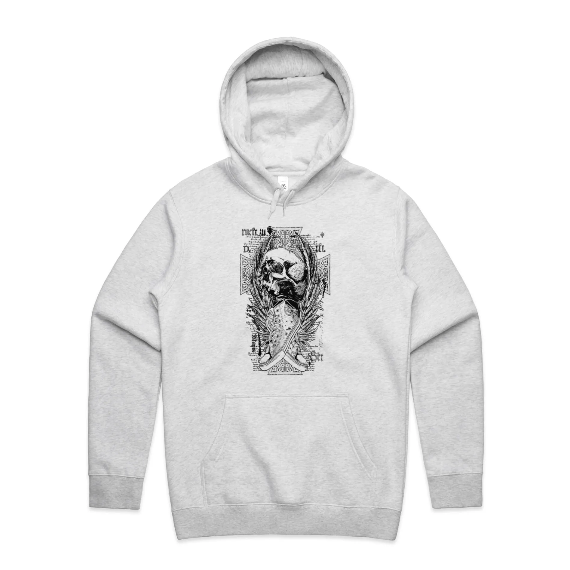 Skull and Cross Shoes – Men's Hooded Sweatshirt