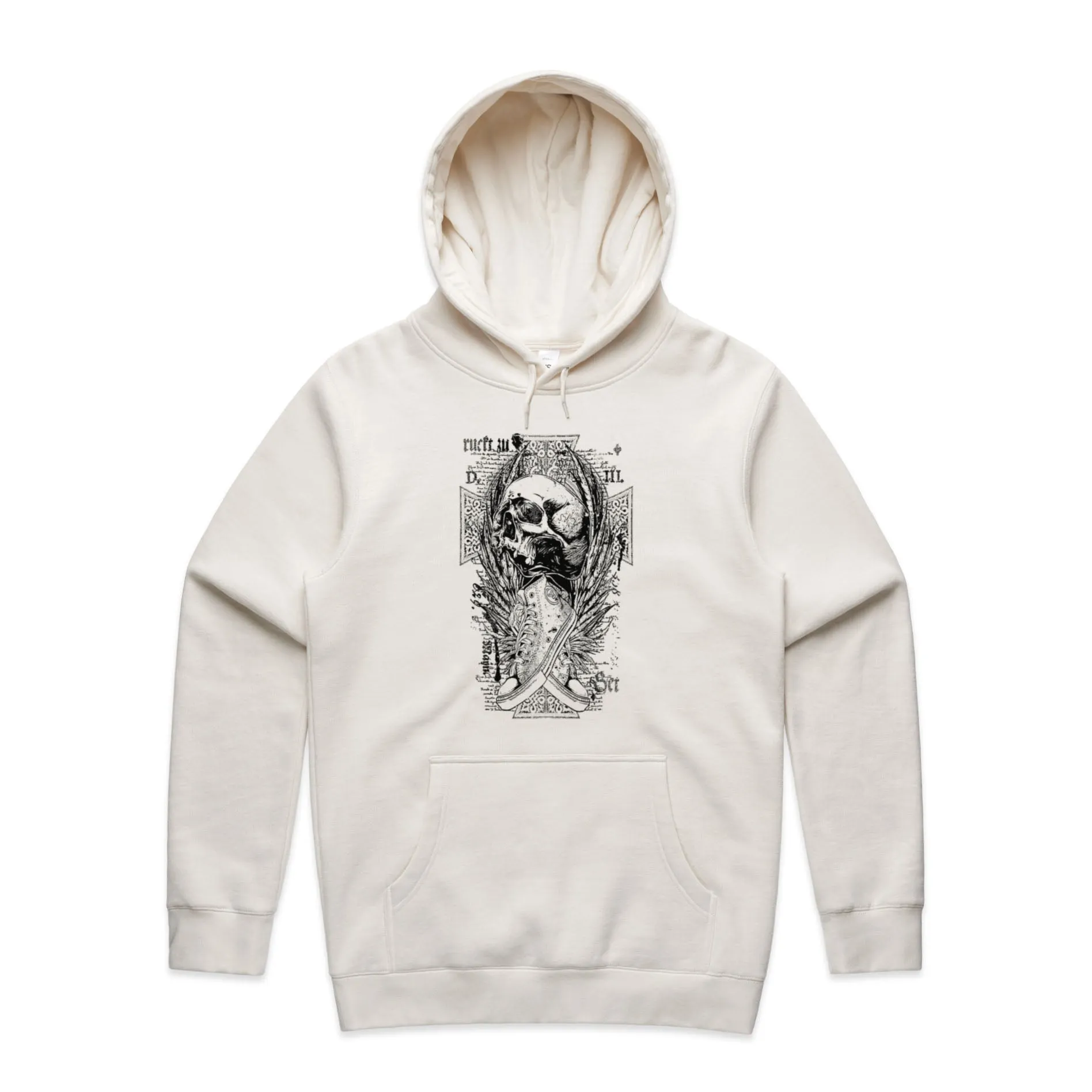 Skull and Cross Shoes – Men's Hooded Sweatshirt