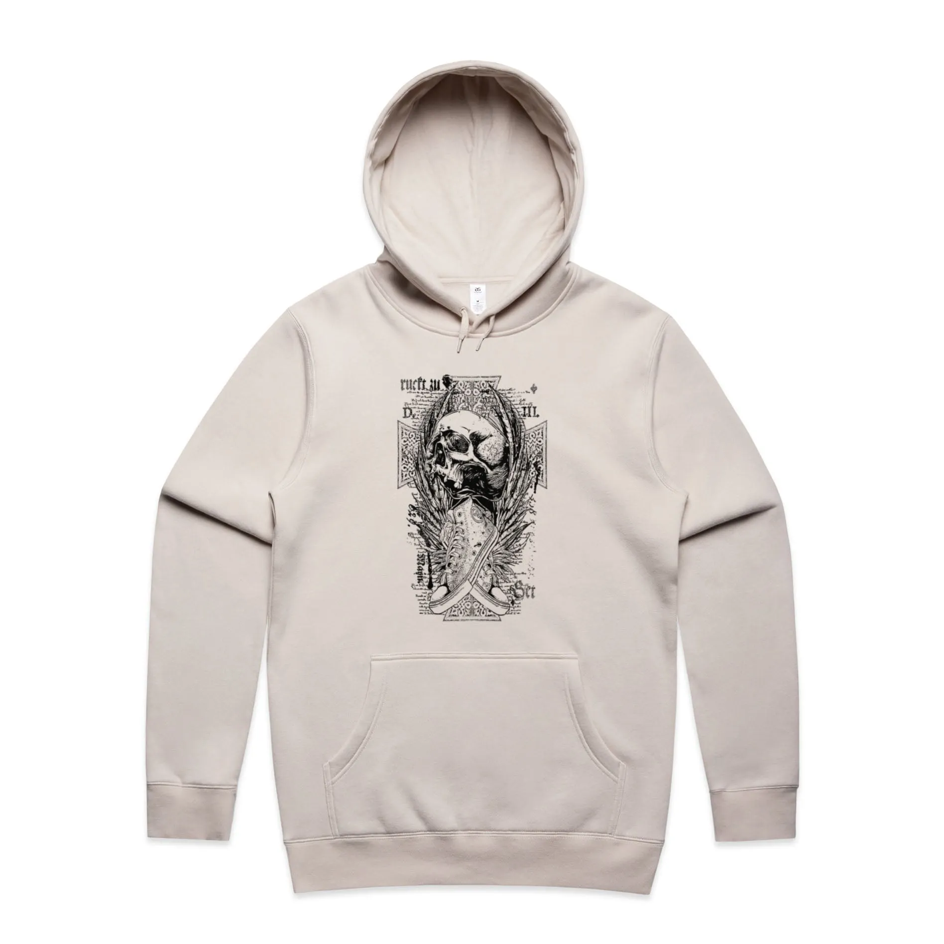 Skull and Cross Shoes – Men's Hooded Sweatshirt