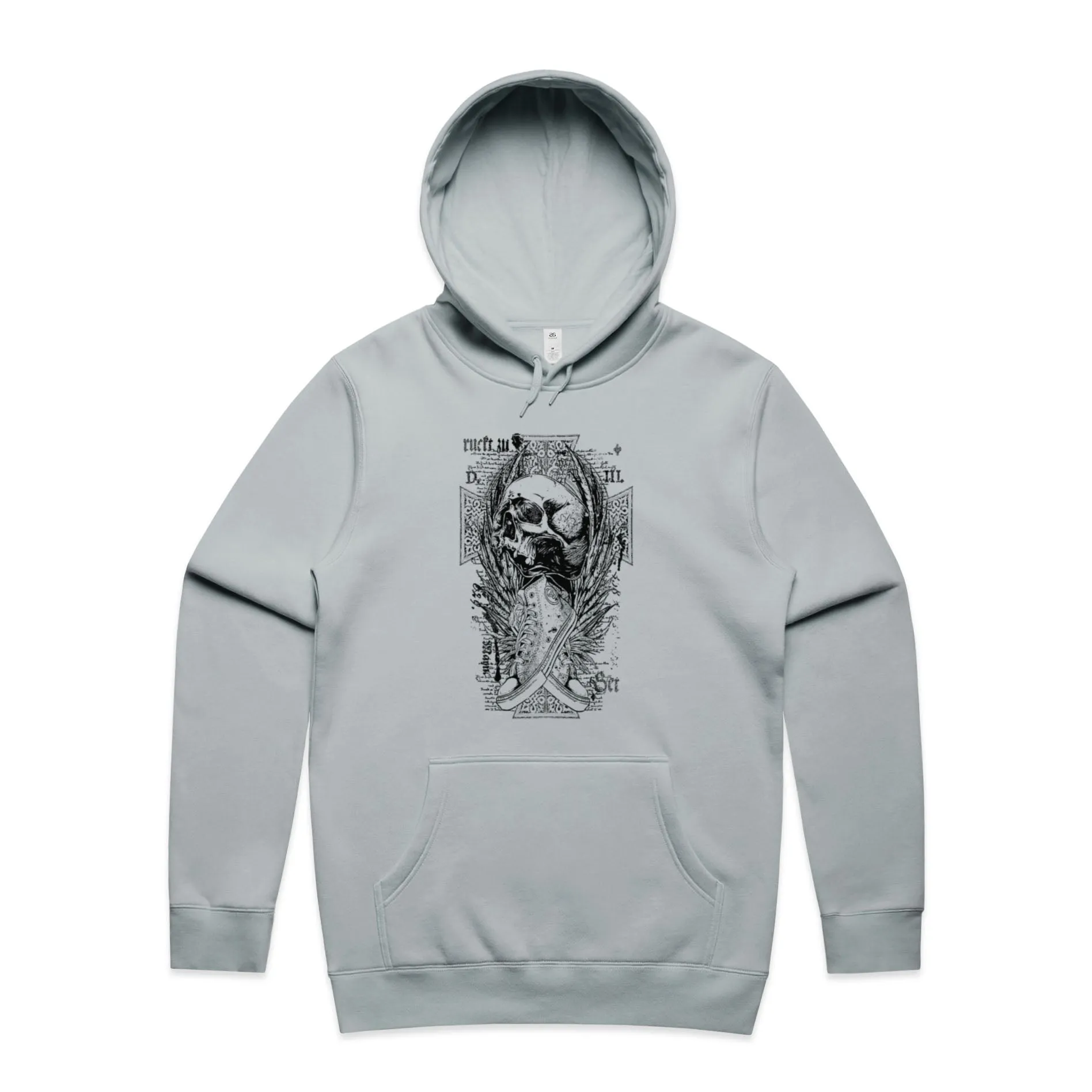 Skull and Cross Shoes – Men's Hooded Sweatshirt